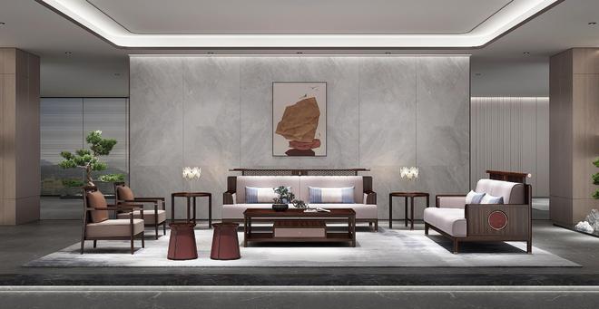 JBO竞博电竞线条简练的新中式家具展现古典文化的神韵